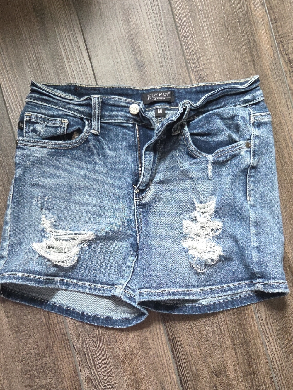 Judy Blue Distressed Denim Shorts